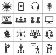 Set of communication icons N6