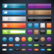 Glossy web buttons