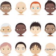 Avatar Profile Avatars Head and Shoulder People Man Men faces N2