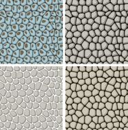 set of seamless stone patterns
