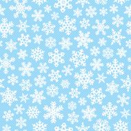 Snowflake Background - Seamless Pattern