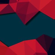 abstract red 3D triangle pattern with blue background N2