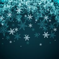 Vector Abstract Winter Background from Snowflakes
