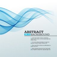 Blue Abstract waves background Vector illustration