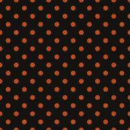 Seamless black paper with orange glitter dots