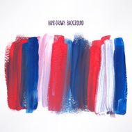 blue and red strokes