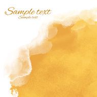 Watercolor yellow sand rough corner