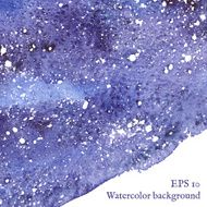 Blue space background Watercolor Vector illustration N2