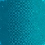 Old blue scratched card with halftone gradient