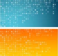 Squares technology banners N7