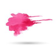 Pink watercolor stain Template for text or graphics