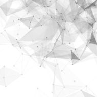 Abstract low poly grey bright technology vector background Connection structure N2