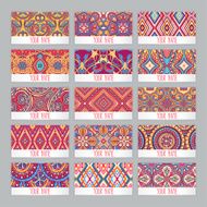 set with fifteen business cards