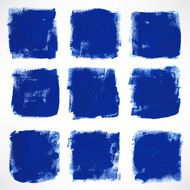 grunge blue squares