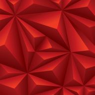 Red polygon background N3