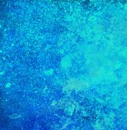 Trippy bright blue paint splatters