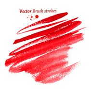 Hand drawn watercolor brush strokes