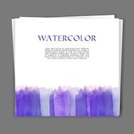 Card with Hand painted watercolor texture N5