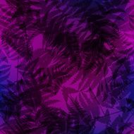 Seamless pattern of fern leaves Vector illustration N3