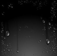 Vector of water drops background