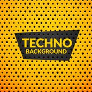Yellow metal or plastic texture with holes