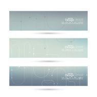 Vector banner with blurred abstract background