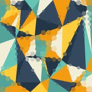 Abstract graphic background of polygon triangle shapes