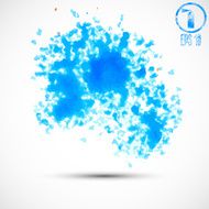 Watercolor splatters Vector