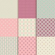 9 decorative seamless patterns