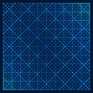 Metallic background with square pattern black and blue colors