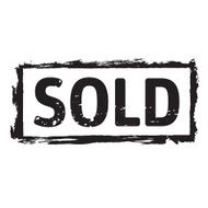 Black vector grunge stamp SOLD N2