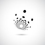 abstract black dots pattern icon N2