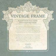 Vintage Frame Vector Illustration N4