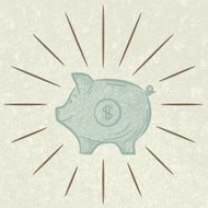 Cute Sketchy Piggy Bank
