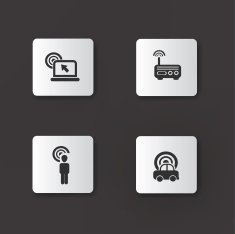 Network icons vector N2