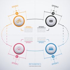 Modern vector abstract template for infographic8 N2