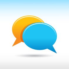 Empty speech bubble icon blank chat room web button