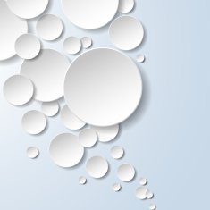 Abstract speech bubbles in the shape of circles N5
