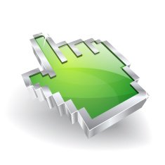 3d Glossy Vector Hand Icon N4