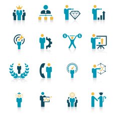 businessman icon set N6