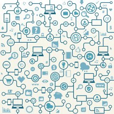 World Web Concept Seamless Pattern