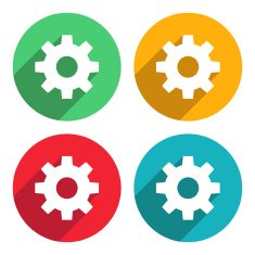 Gear Wheel Icons - VECTOR