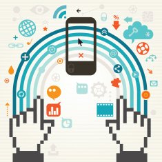 Social Media Smart Phone Communication Concept