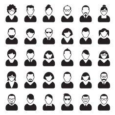 Set of people icons Vector Avatar Illustration N2