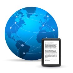 Globe with tablet pc on white background N3