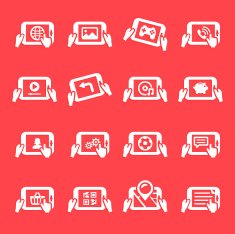 Digital Tablet Icons N2