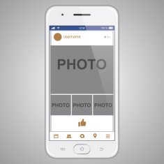 Smartphone with photo template