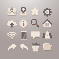 Web and Social media Icon set - Grace Series