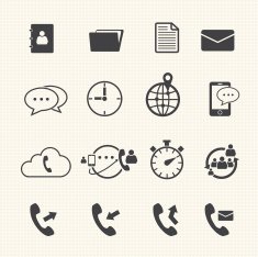 Phone and telecommunication icons N2