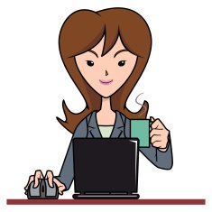 Woman working with computer N2